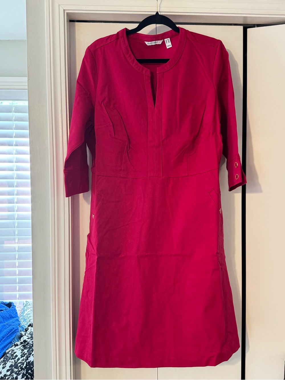 Isaac Mizrahi Fuchsia Midi Shift Dress